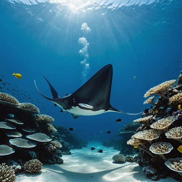 Quels sont les meilleurs spots pour faire de la plongée avec les raies mantas aux Maldives?